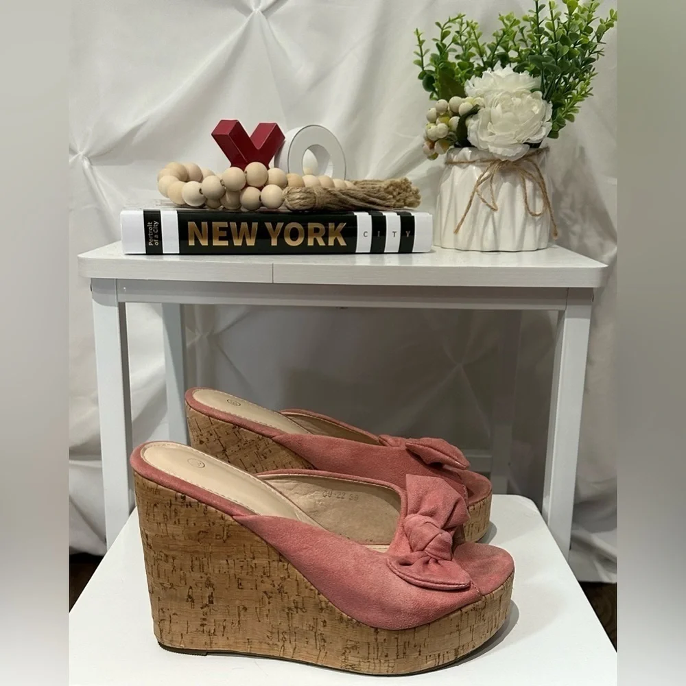 SHEIN Wedge Cork Heeled Shoe ❤️❤️ - Picture 4 of 6